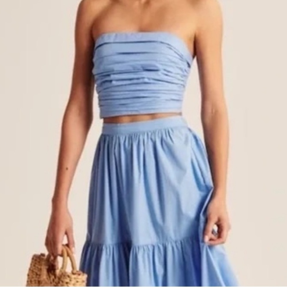 Abercrombie Poplin Tube Top